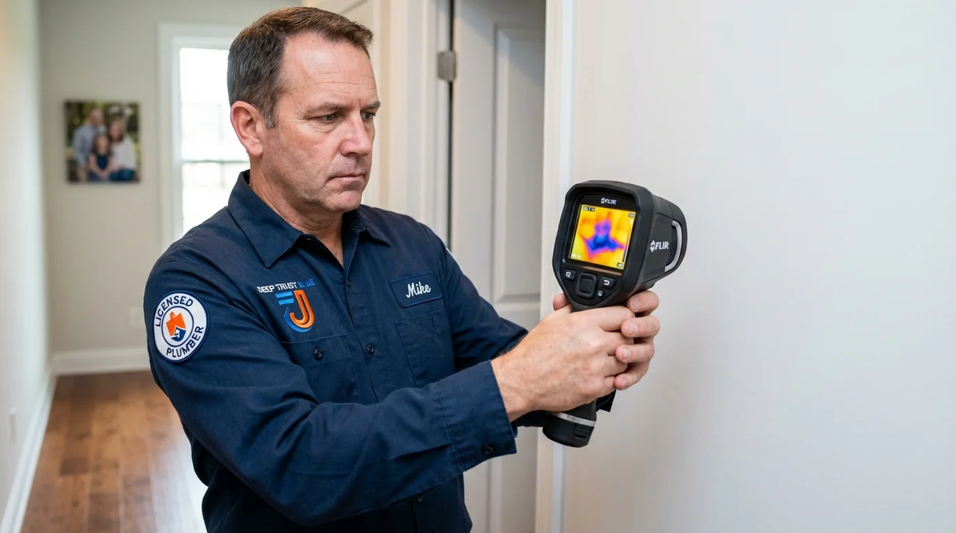 Thermal imaging leak detection by Johns Plumbing LLC in Swartz Creek